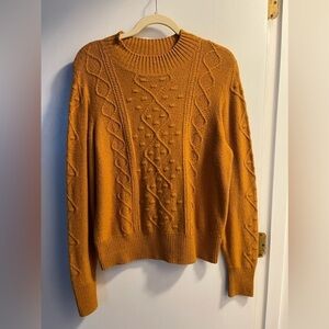 Lucky Brand | Bobble Cable Knit Sweater Cathay Spice | Women L
